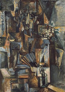 Woman with a Fan, 1917. Creator: Filla, Emil (1882-1953).