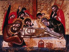Lamentation over the dead Christ, between 1600 and 1625. Creator: Cretan School.