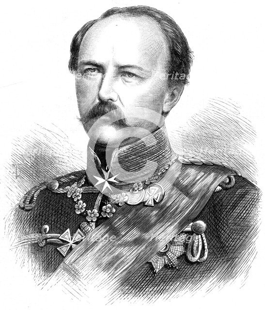 Prince Frederick Charles Nicholas of Prussia (1828-1885), 1870. Artist: Unknown