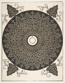 'The Fourth Knot'. Interlaced Roundel with a Round Medallion in its Center, 1521 before. Creator: Albrecht Durer.