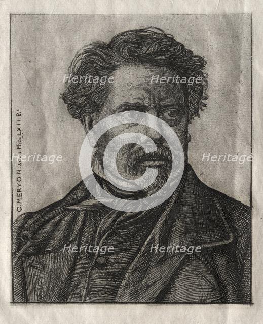 Benjamin Fillon, Man of Letters, 1862. Creator: Charles Meryon (French, 1821-1868).