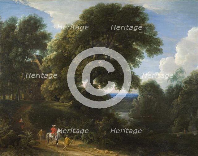 Landscape with a Rider in Red. Creator: Jacques d'Arthois.