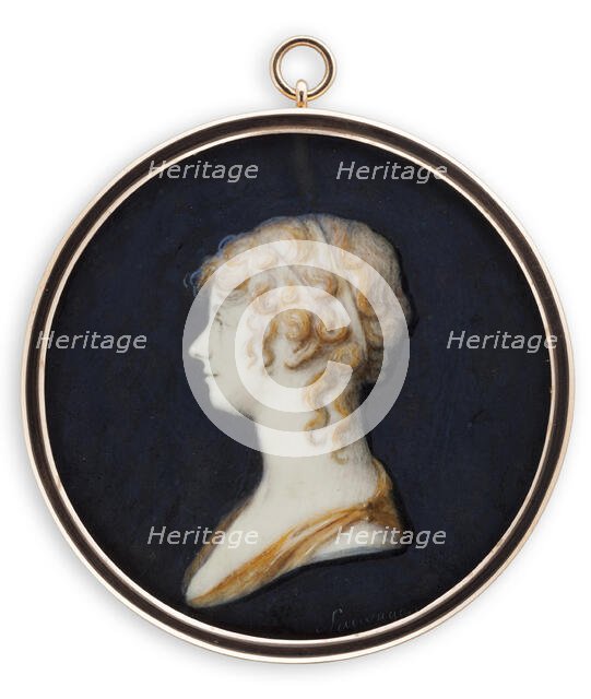 Portrait of a young lady, 1790-1890. Creator: Piat Joseph Sauvage.