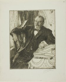 Grover Cleveland II, 1899. Creator: Anders Leonard Zorn.