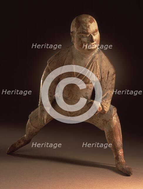 Funerary Sculpture of a Wrestler, between c.700 and c.800. Creator: Unknown.