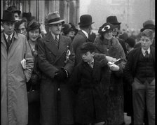 A Crowd Gathering, 1936. Creator: British Pathe Ltd.