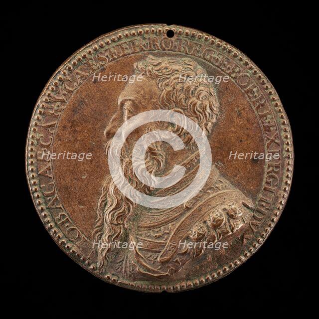 Giambattista Castaldi, died 1562, Count Piadena, General of Charles V [obverse], mid 16th century. Creator: Annibale Fontana.