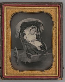Untitled (Portrait of Sleeping Baby), 1851. Creator: Unknown.
