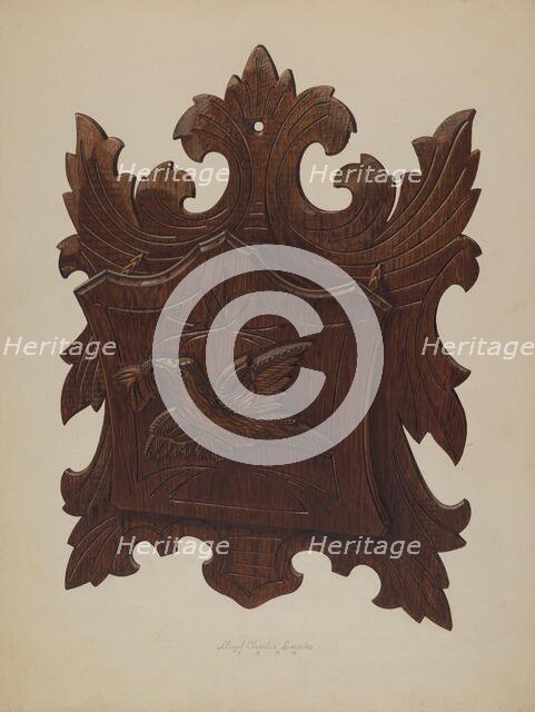 Wall Rack for Newspapers, 1939. Creator: Lloyd Charles Lemcke.