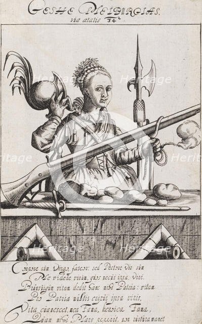 Gesche Meiburg (1581-1617), 1615. Creator: Anonymous.