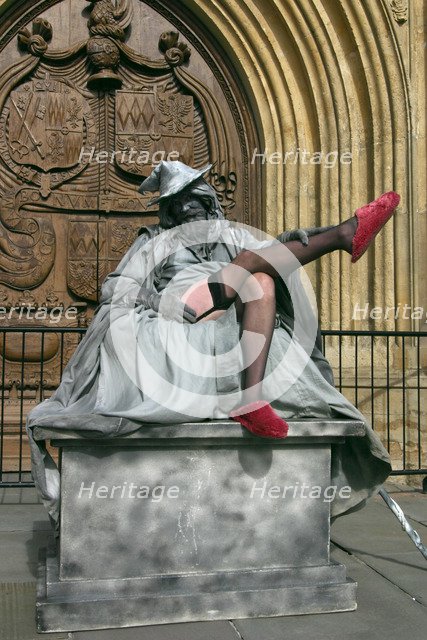 Street artist, Bath, Avon