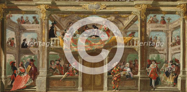 A Masked Ball in Bohemia, ca. 1748. Creator: Andreas Altomonte.