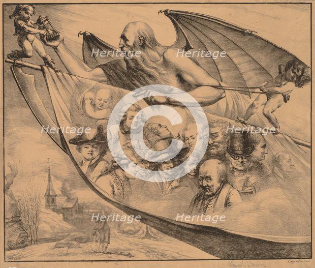 Allegory: Portraits of the Artist at Different Ages, 1818. Creator: Dominique Vivant Denon (French, 1747-1825).