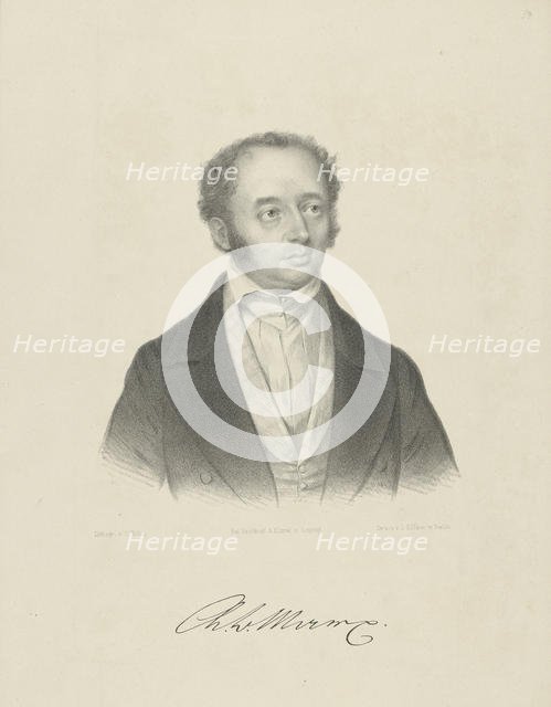 Portrait of Adolph Bernhard Marx (1795-1866) , c. 1830-1840. Creator: Breitkopf & Härtel.