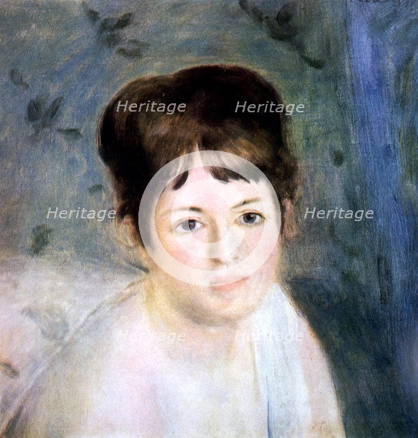 'Head of a woman', 1876. Artist: Pierre-Auguste Renoir