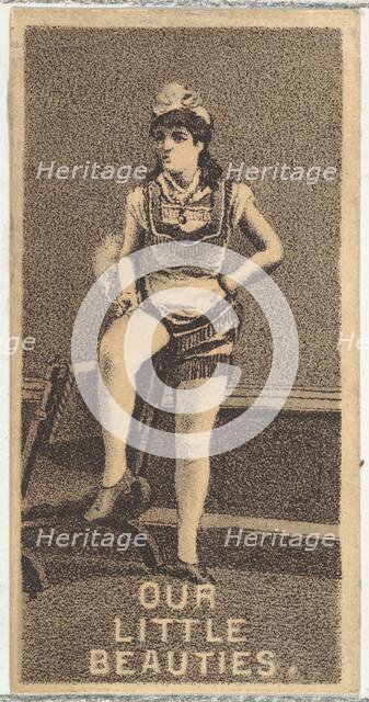 From the Actresses series (N57) promoting Our Little Beauties Cigarettes for Allen & Ginte..., 1890. Creator: Allen & Ginter.