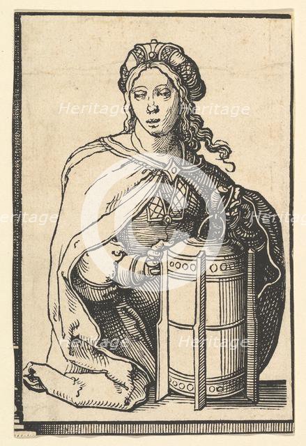 Persian Sibyl, from the series of Sibyls, ca. 1530. Creator: Lucas van Leyden.