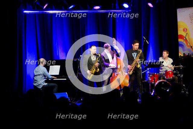 Alex Garnett (Sax), Ropetackle Arts Centre, Shoreham, West Sussex, Jan 2016. Artist: Brian O'Connor.