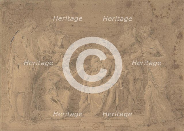 Christ and the Children, 17th century. Creator: Anon.