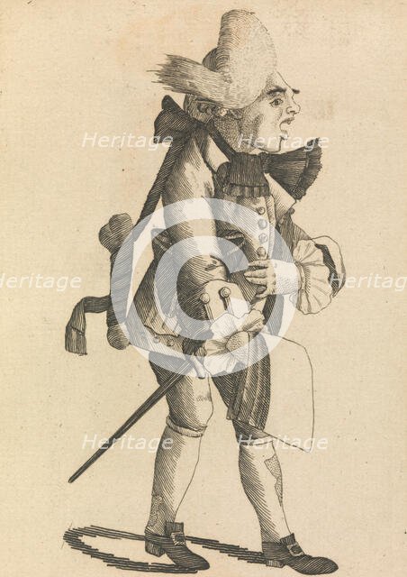 The French Marrow-bone Singer, October 1, 1771. Creator: Matthew Darly.