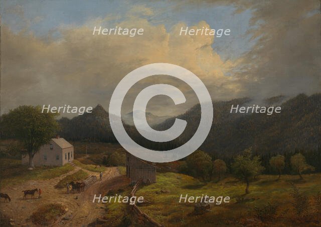 Tavern in New Boston, Vermont, 1855. Creator: James Hope.