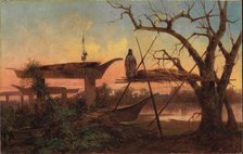 Chinook Burial Grounds, c1870. Creator: John Mix Stanley.