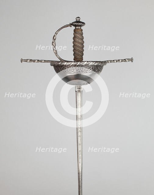 Cup-Hilted Rapier, Spain, northern, 1660/70. Creator: Unknown.