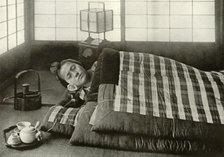 'Bed-Time in Japan', 1910. Creator: Herbert Ponting.