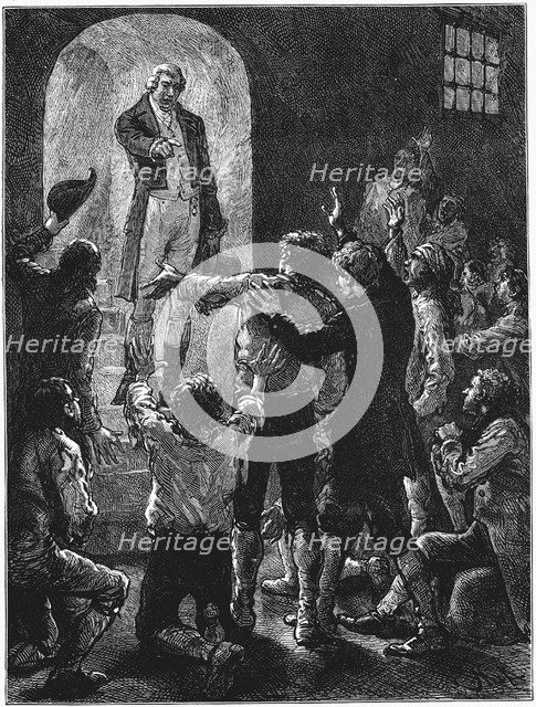 John Howard, English prison reformer, c1780 (c1880). Artist: Unknown