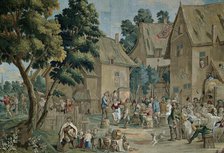 Village Fete (Saint George's Fair), from a Teniers series, Brussels, c. 1710.  Creator: Unknown.