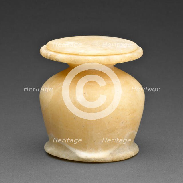 Kohl Jar with Lid, Egypt, Middle Kingdom, Dynasty 12 (about 1985-1773 BCE). Creator: Unknown.