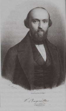 Portrait of the composer Johann Friedrich Franz Burgmüller (1806-1874), c. 1840. Artist: Anonymous  