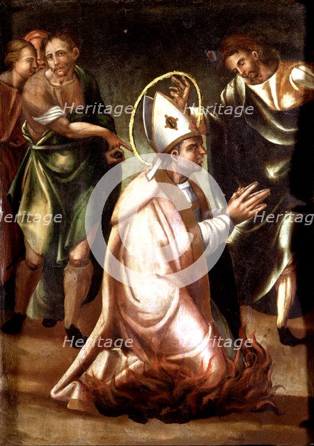 Detail of a table with scenes of Sant Fruitós life, 1567.