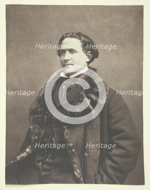 Portrait of La Fontaine, c. 1854-1860. Creator: Nadar.