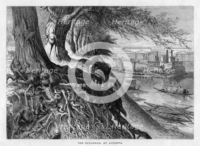 'The Savannah, at Augusta', 19th century. Artist: FW Quartley