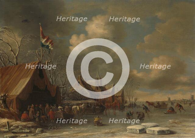 Enjoying the Ice, 1677. Creator: Thomas Heeremans.