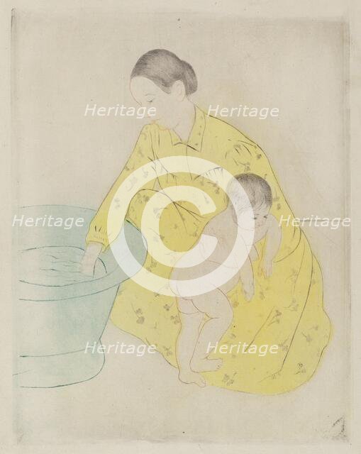 The Bath, 1890-1891. Creator: Mary Cassatt.