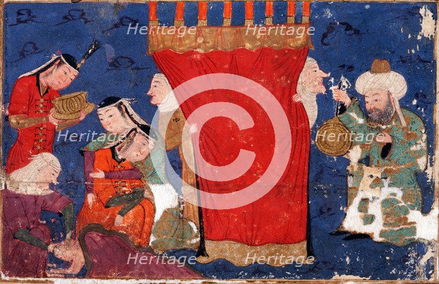 The Birth of Alexander the Great. From: Eskandar-nameh (The Book of Alexander). Artist: Anonymous  