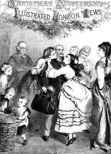 A Christmas Welcome, drawn by Edward Hughes, 1871. Creator: F Wentworth.