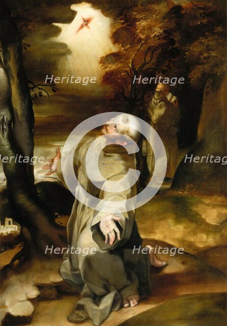 Saint Francis of Assisi Receiving the Stigmata, 1594-1595. Creator: Barocci, Federigo (1528-1612).