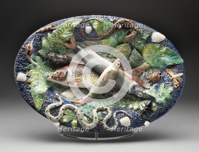 Oval Dish, Paris, Mid 19th century. Creator: Unknown.