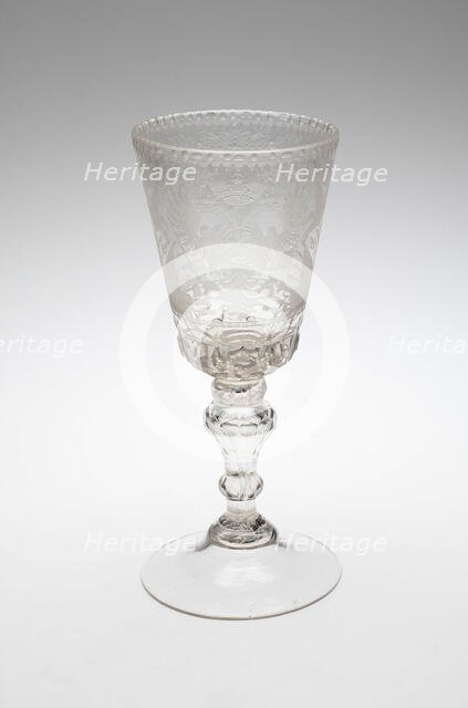 Goblet, Russia, c. 1760. Creator: St Petersburg Glass Factory.