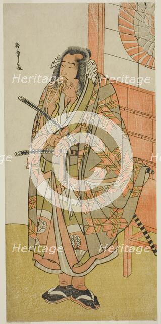 The Actor Onoe Matsusuke I in an Unidentified Role, Japan, c. 1782. Creator: Shunsho.