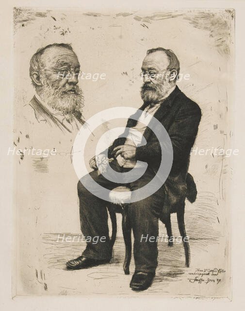 Gottfried Keller, . Creator: Stauffer-Bern; Karl (1857-1891).