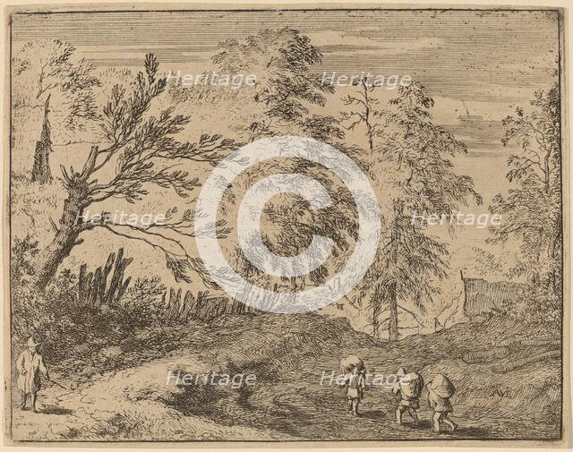 Three Porters, probably c. 1645/1656. Creator: Allart van Everdingen.