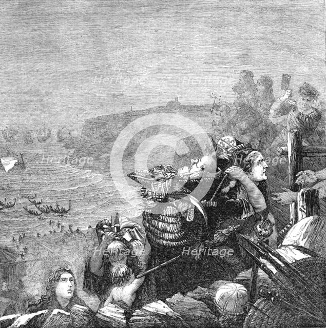 "The Descent of the Danes", by Mr. Bell Scott, 1861. Creator: Unknown.