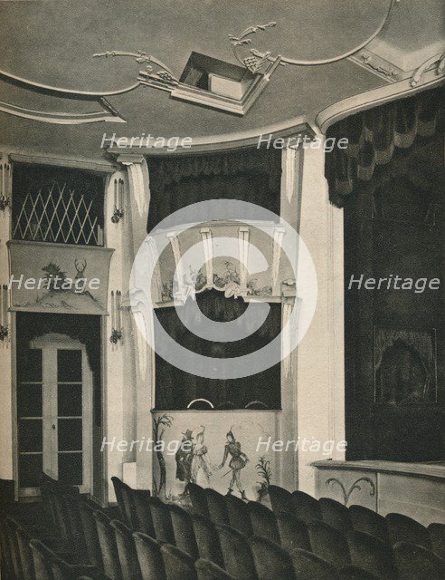 'Proscenium and Stage Boxes in the Komodie Theatre, Berlin', c1926. Artist: Unknown.