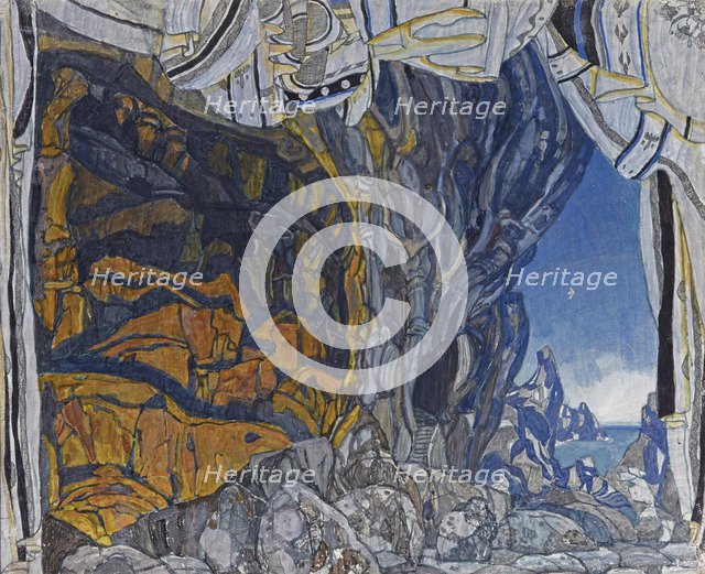 Set design for the opera Orfeo ed Euridice by Ch. Gluck, 1911.