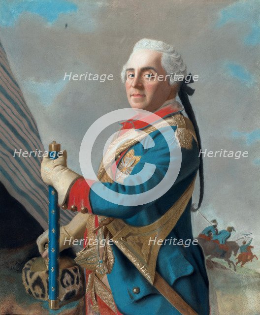 Portrait of Maurice de Saxe (1696–1750), Marshal of France, 1748. Artist: Liotard, Jean-Étienne (1702-1789)