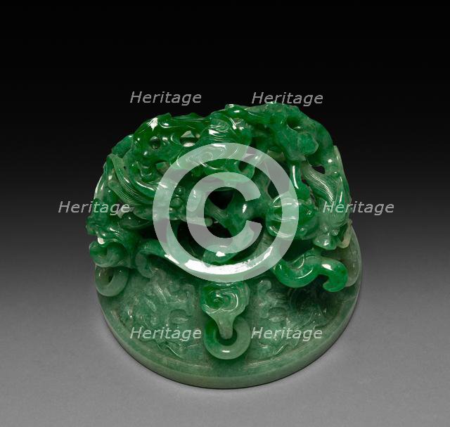 Three-Sectional Altar Group: Koro (lid), 1644-1911. Creator: Unknown.